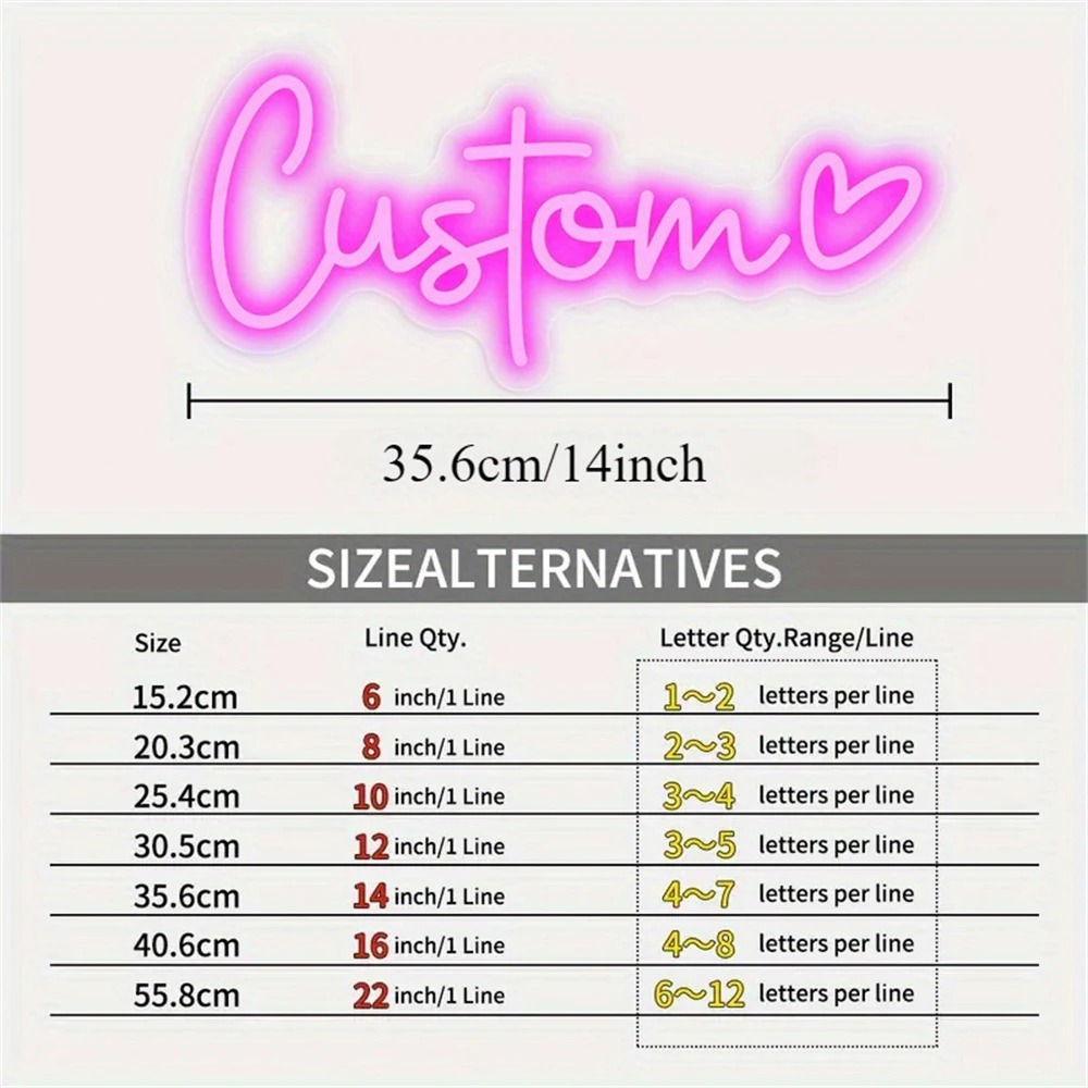 Custom LED Neon Sign Heart USB – Neon Sign Custom Led recenzja i cena