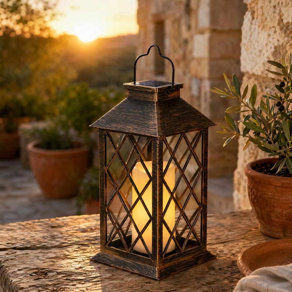 Retro Solar Lantern, Outdoor S – Garden Lighting Decor recenzja i cena