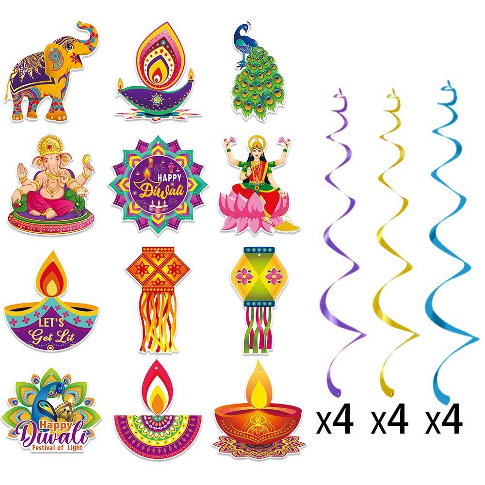 Diwali Hanging Swirls Smooth D – Lighting Decor For Diwali recenzja i cena