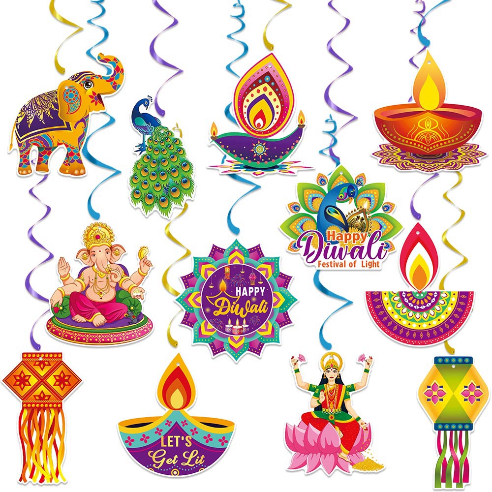 Diwali Hanging Swirls Smooth D – Lighting Decor For Diwali recenzja i cena
