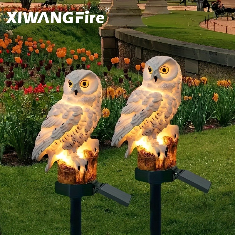 Solar Owl Statue Garden Light  – Garden Lighting Decor recenzja i cena