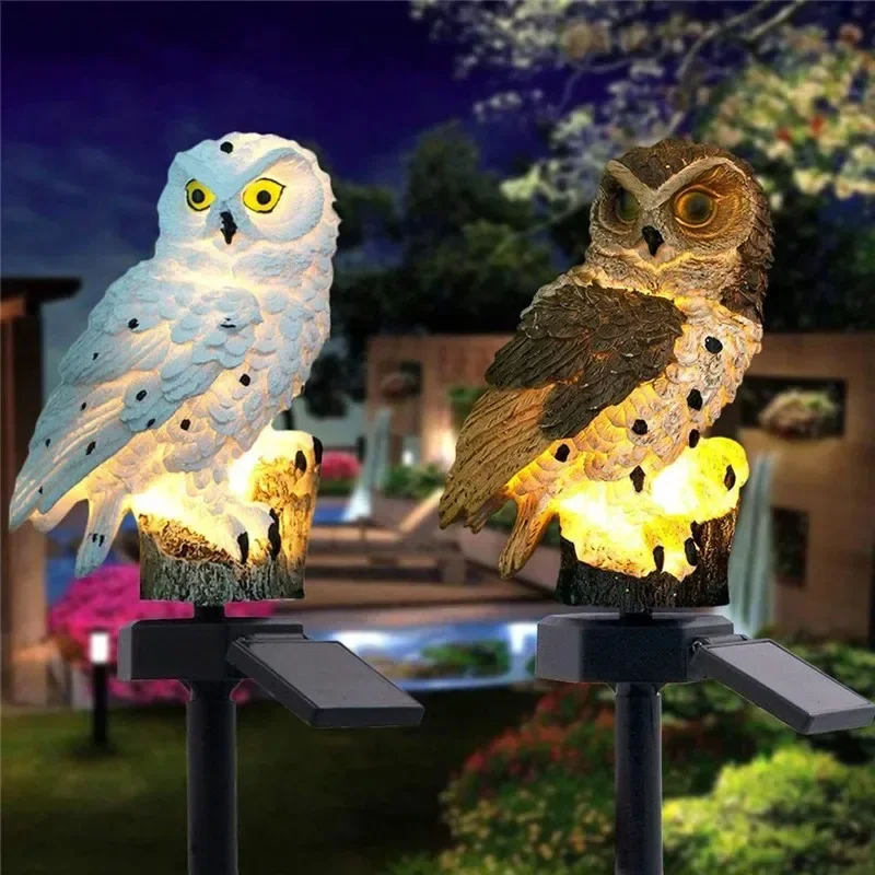 Solar Owl Statue Garden Light  – Garden Lighting Decor recenzja i cena