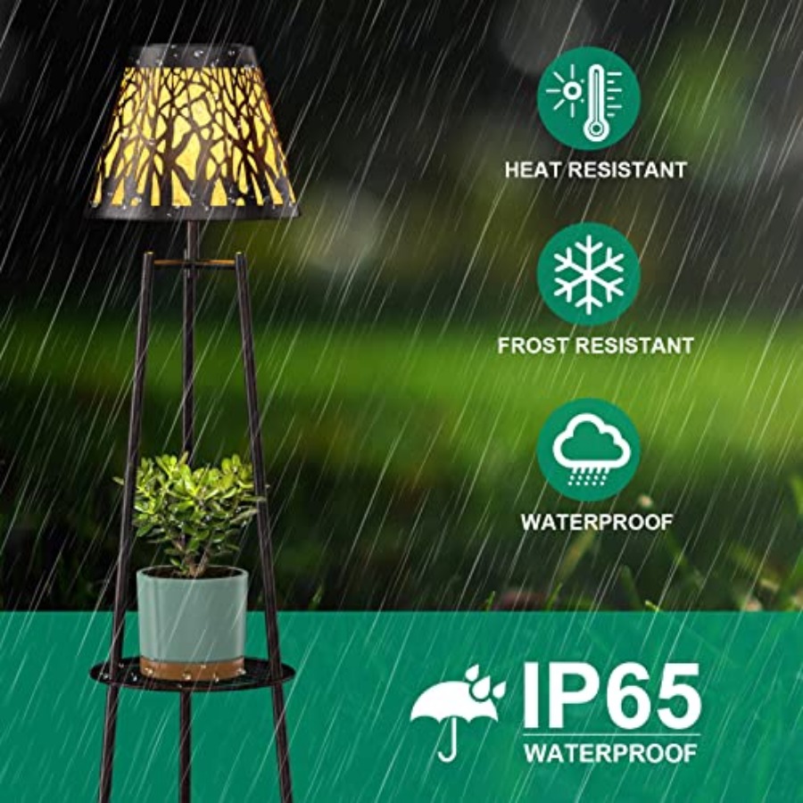 2 Pack Outdoor Solar Floor Lam – Garden Lighting Decor recenzja i cena