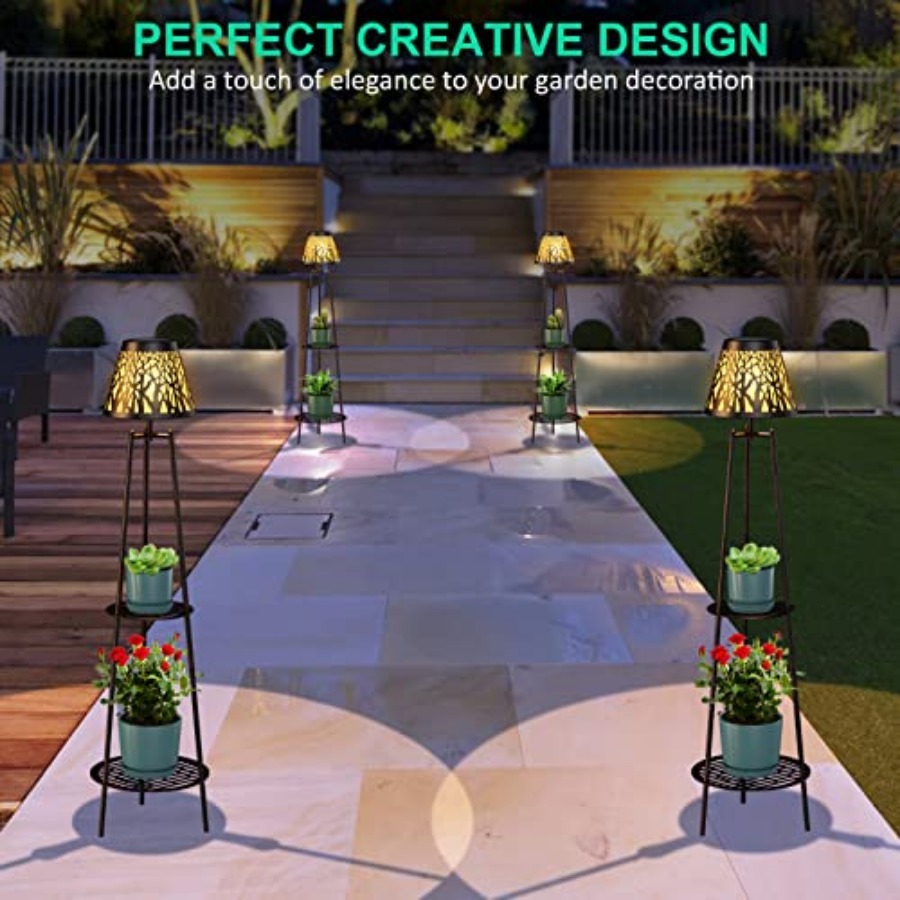 2 Pack Outdoor Solar Floor Lam – Garden Lighting Decor recenzja i cena