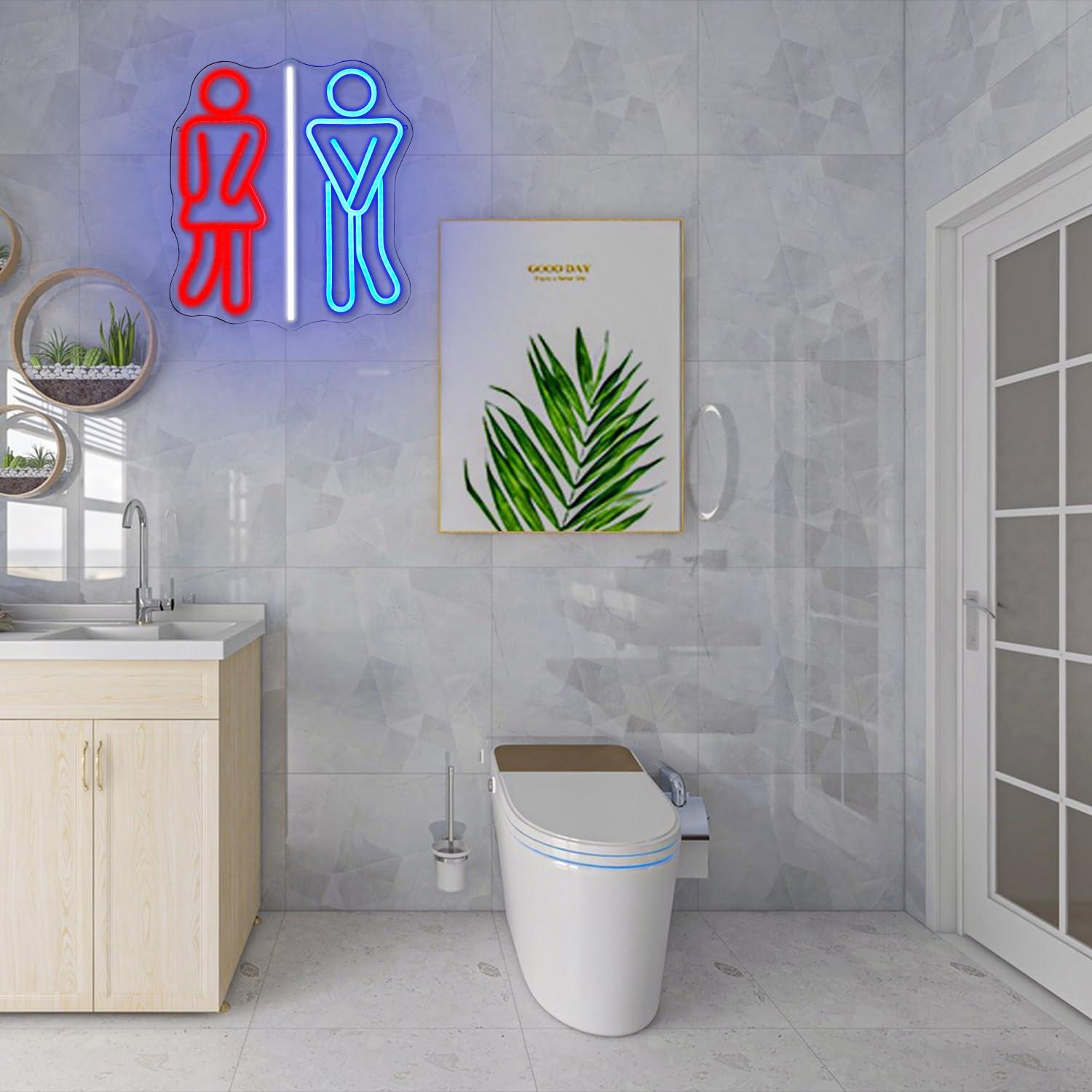 Restroom Neon Signs Toilets US – Lighting Decor For Bedroom recenzja i cena