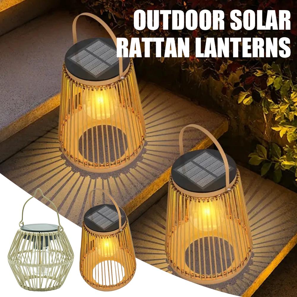IP65 Waterproof Solar Rattan L – Garden Lighting Decor recenzja i cena