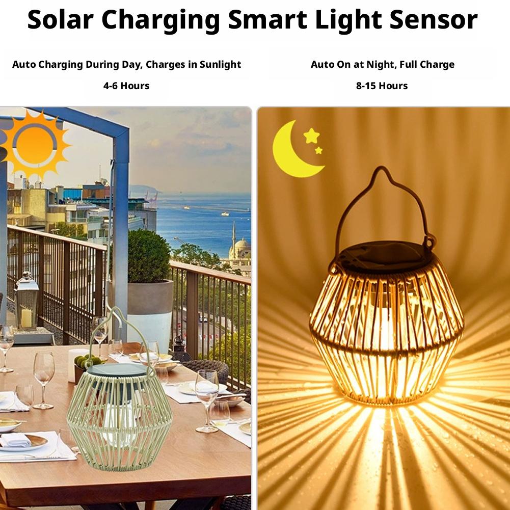 IP65 Waterproof Solar Rattan L – Garden Lighting Decor recenzja i cena