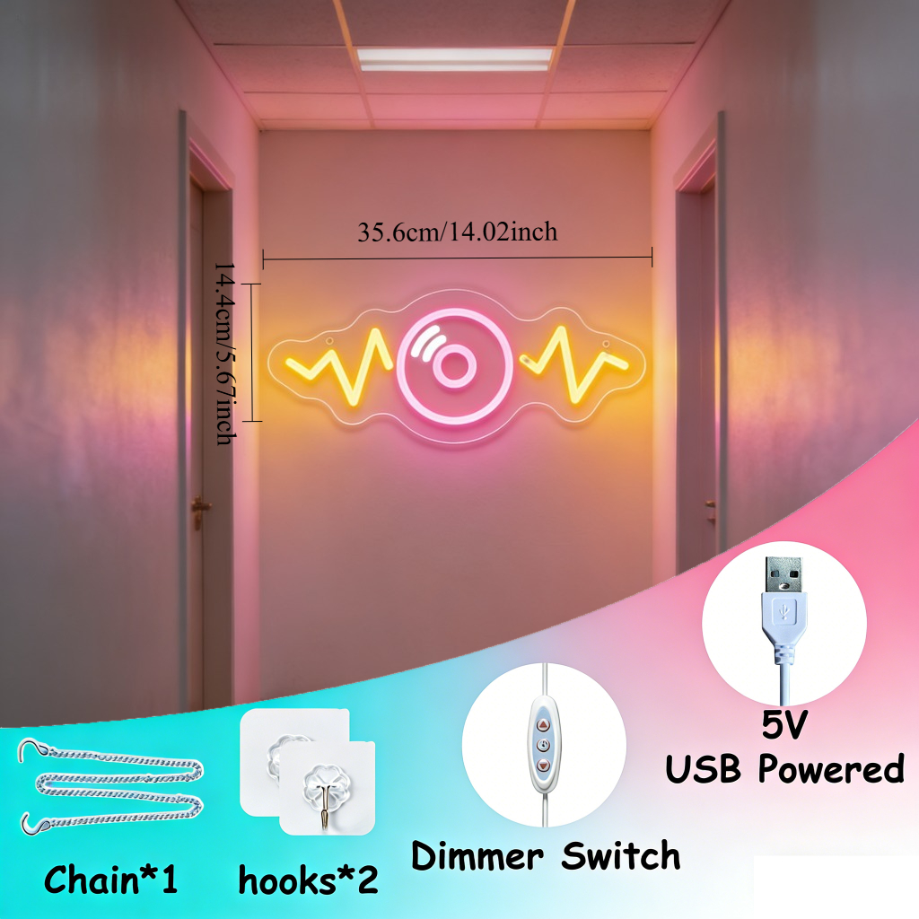 Sound Wave LED Neon Sign for B – Lighting Decor Wow recenzja i cena