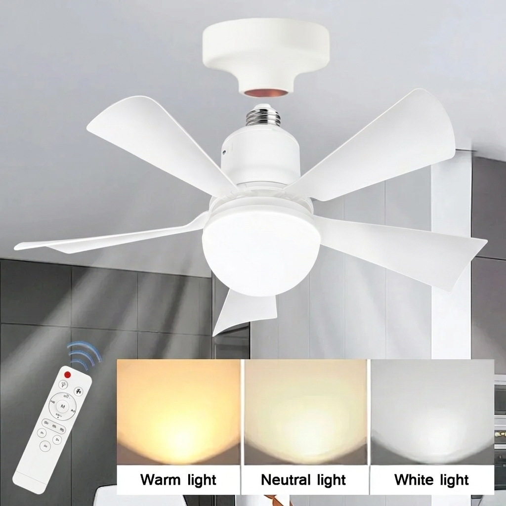 Modern LED Ceiling Fan Light w – Garage Lighting Decor recenzja i cena