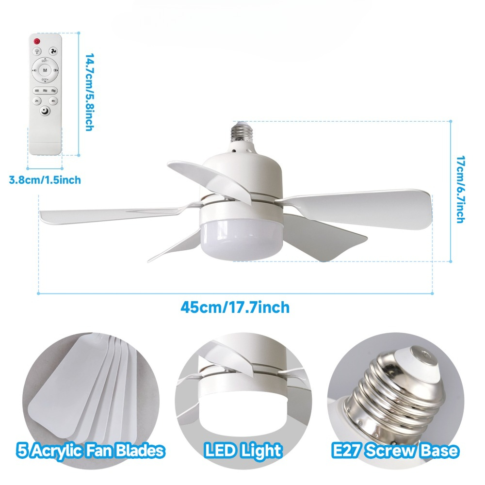 Modern LED Ceiling Fan Light w – Garage Lighting Decor recenzja i cena