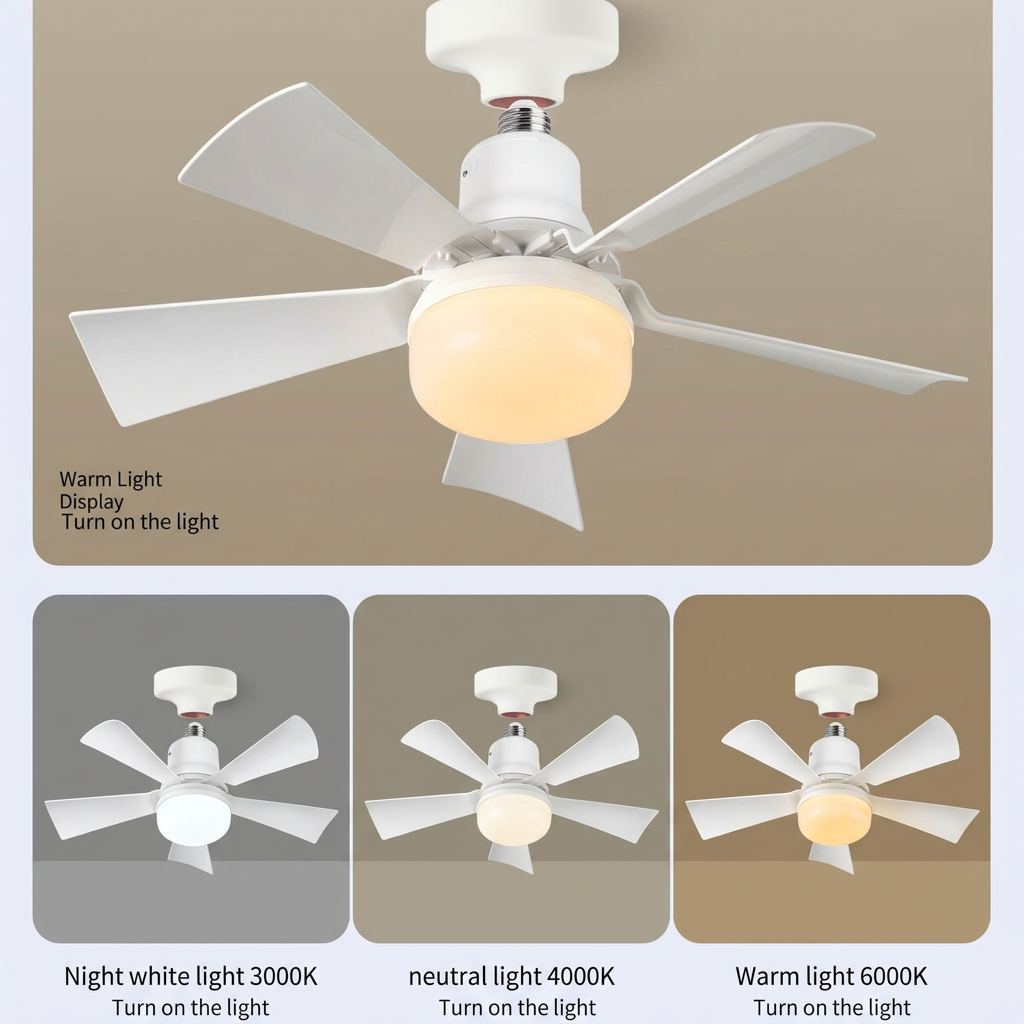 Modern LED Ceiling Fan Light w – Garage Lighting Decor recenzja i cena