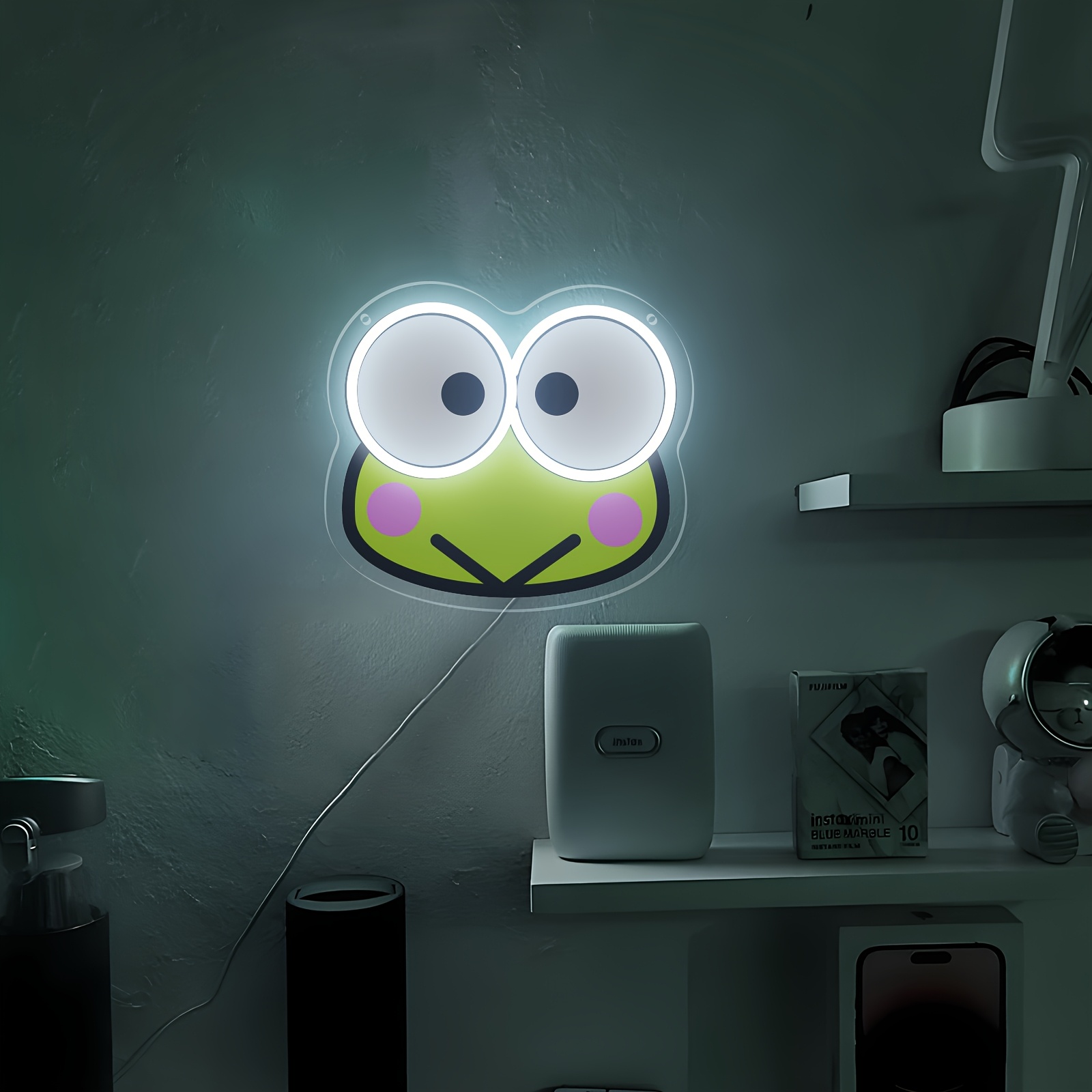 Keroppi Neon Sign Big-Eyed Fro – Lighting Room Decor Items recenzja i cena