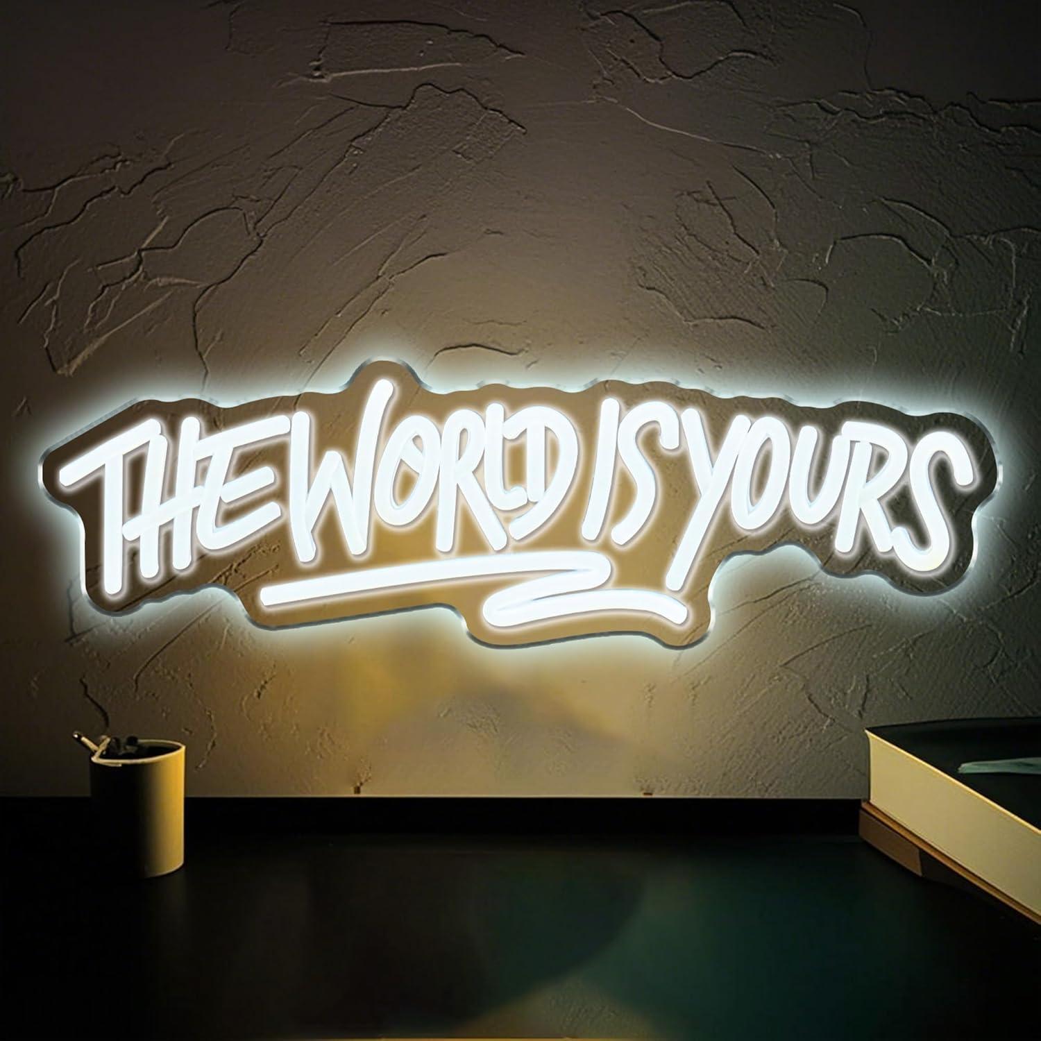 The World is Yours Neon Sign U – Wedding Lighting And Decor recenzja i cena