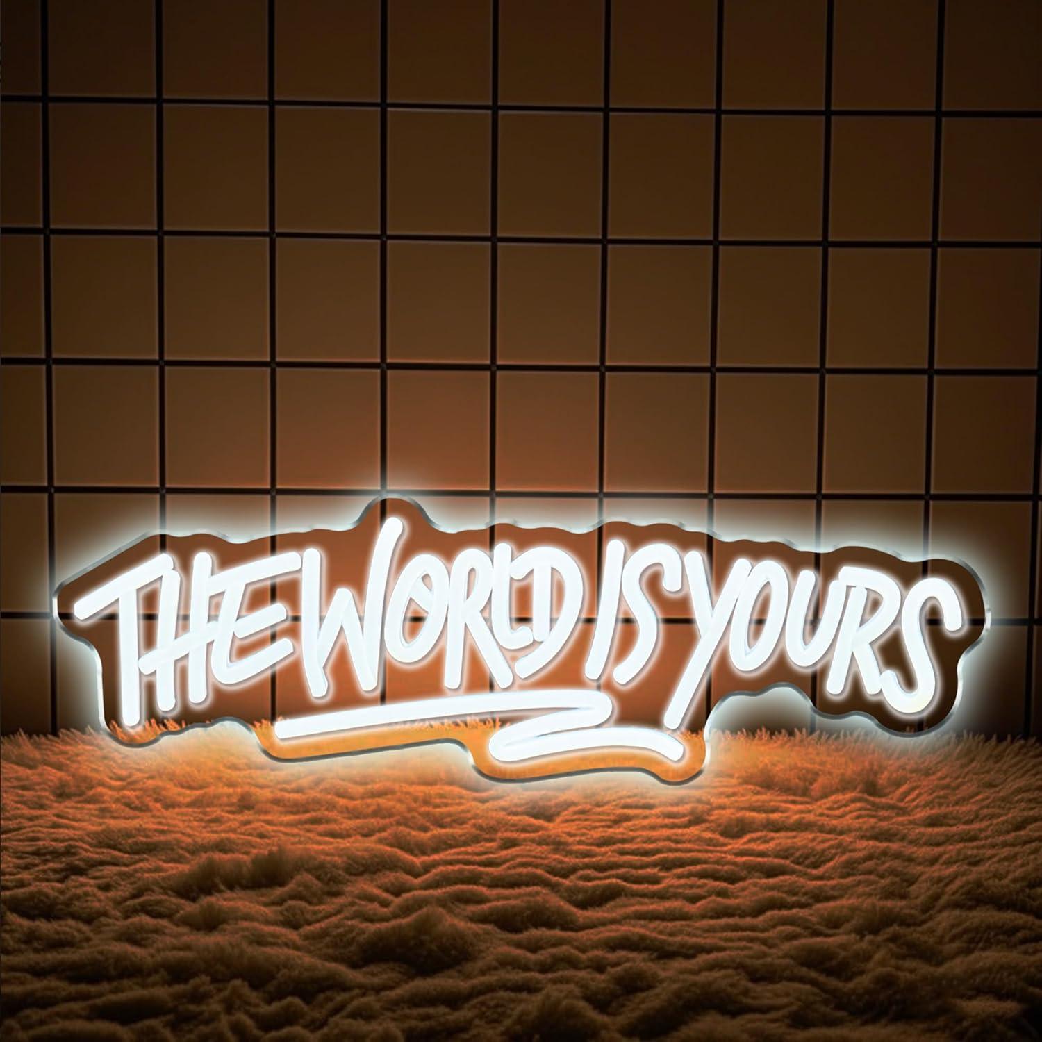 The World is Yours Neon Sign U – Wedding Lighting And Decor recenzja i cena