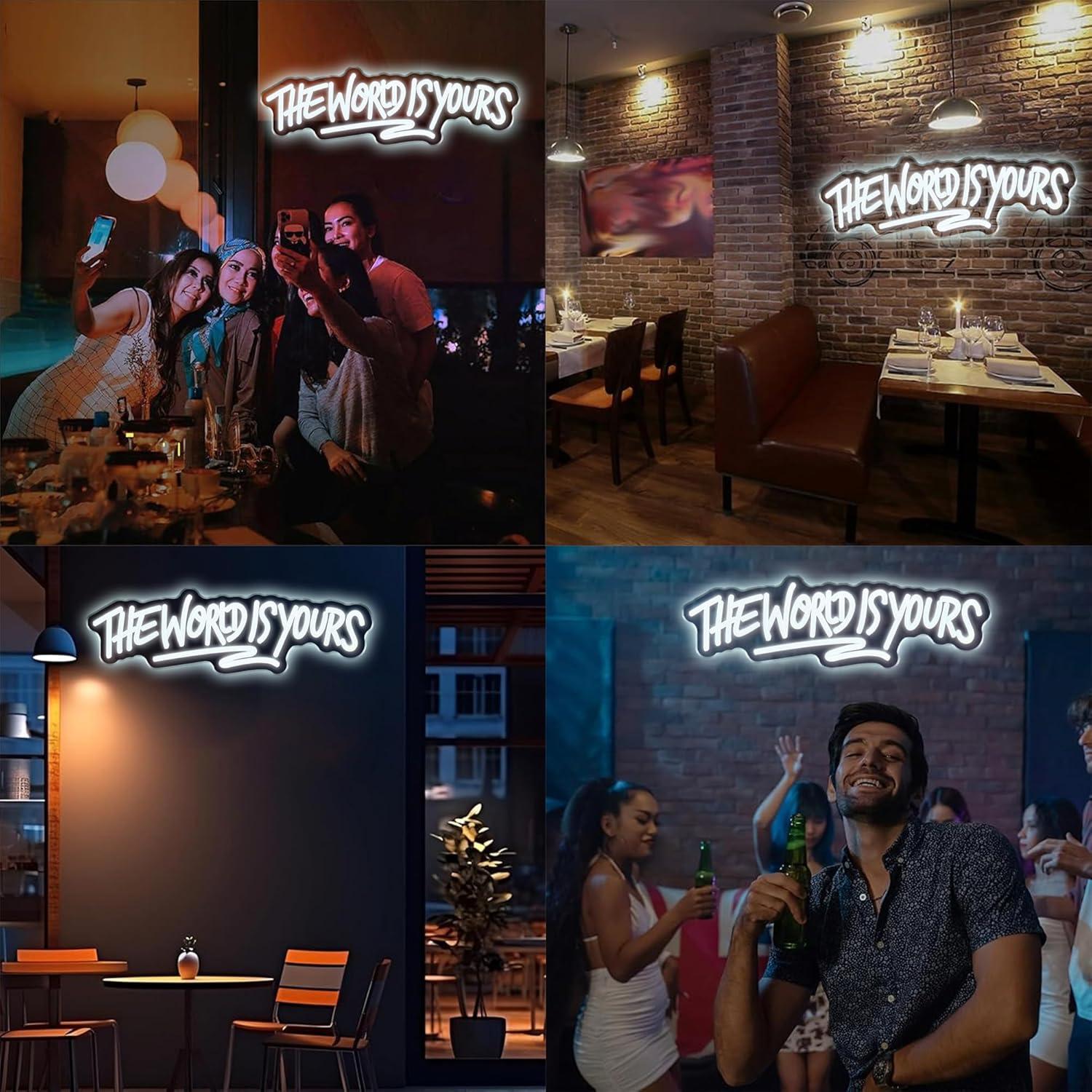 The World is Yours Neon Sign U – Wedding Lighting And Decor recenzja i cena