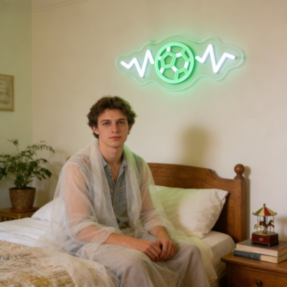 WOW Football Neon Sign LED Gre – Lighting Decor Wow recenzja i cena