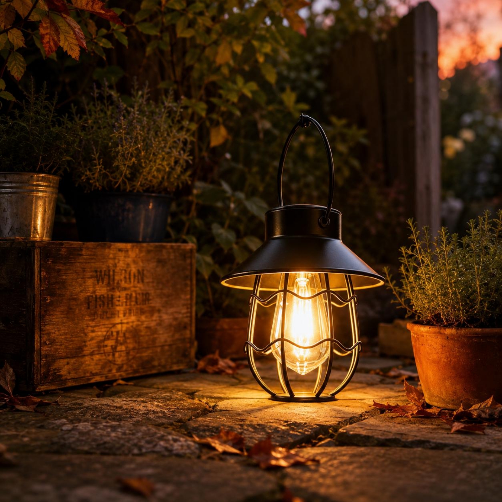 Wavy Frame Lantern Energy Savi – Garden Lighting Decor recenzja i cena