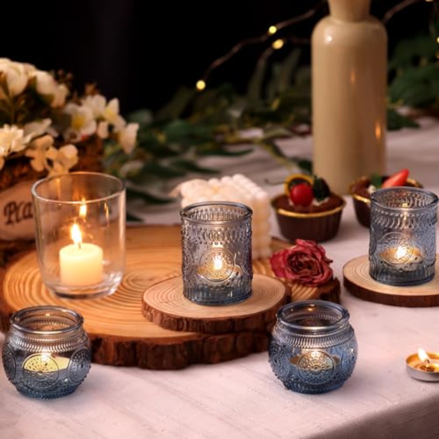 24Pcs Blue Votive Candle Holde – Wedding Lighting And Decor recenzja i cena