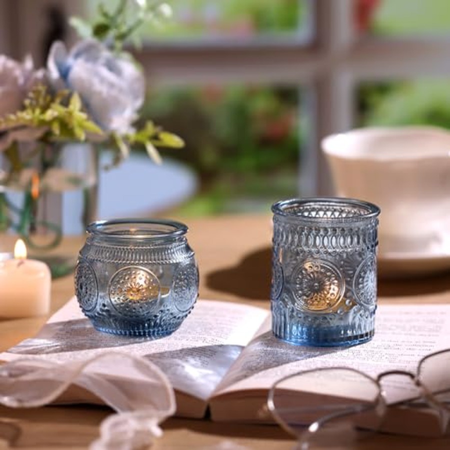 24Pcs Blue Votive Candle Holde – Wedding Lighting And Decor recenzja i cena