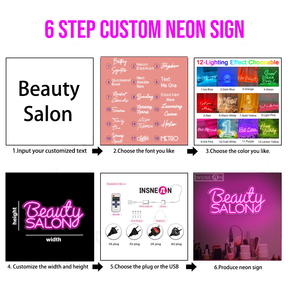Custom Led Neon Signs LED Ligh – Neon Sign Custom Led recenzja i cena
