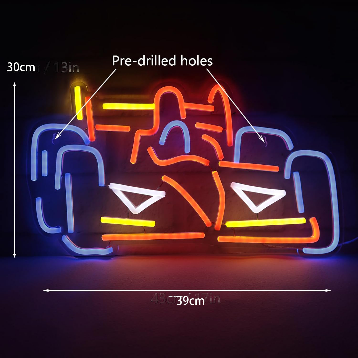 Formula Cars Neon Signs Go Kar – Decor Kart Lighting recenzja i cena