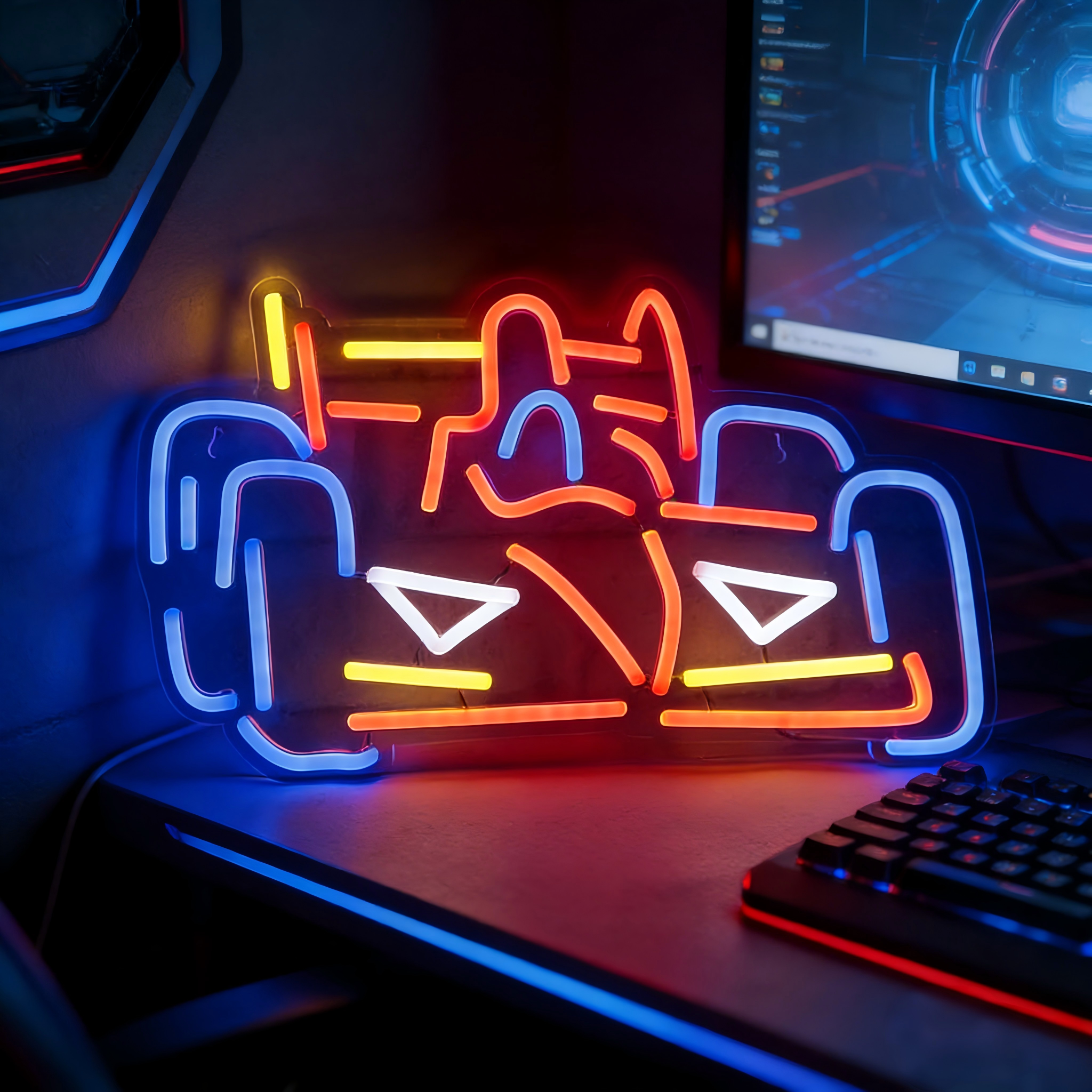 Formula Cars Neon Signs Go Kar – Decor Kart Lighting recenzja i cena