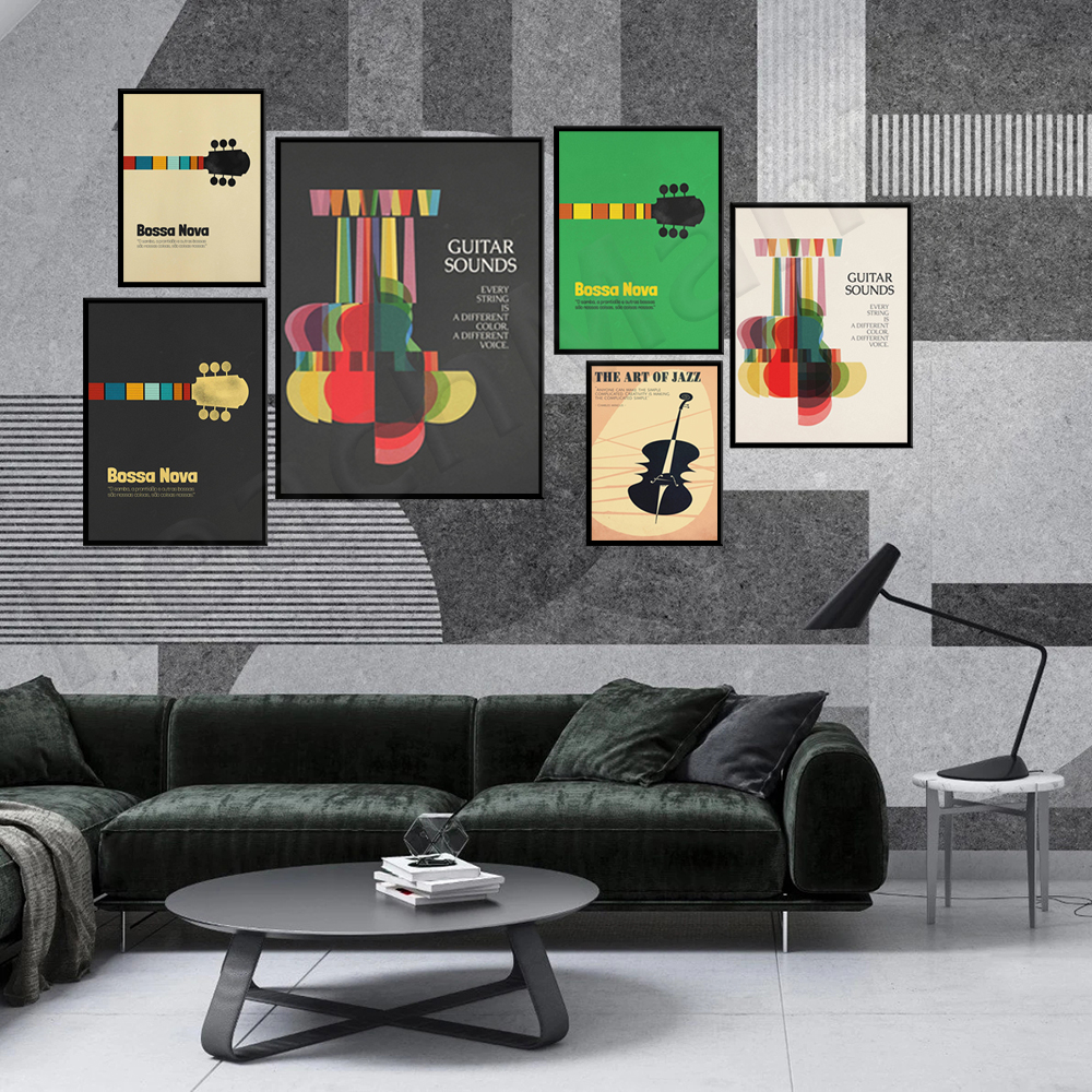 Bossa Nova Poster, Jazz Print, – Nova Decor & Lighting Juletrelys recenzja i cena