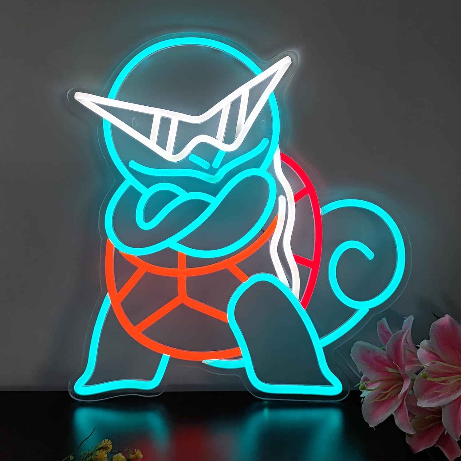 Pokemon Squirtle Neon Sign LED – Lighting Room Decor Items recenzja i cena
