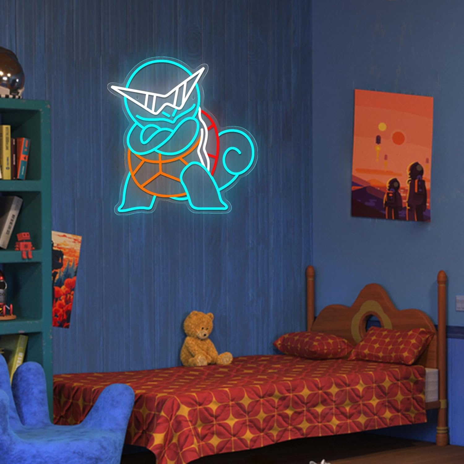 Pokemon Squirtle Neon Sign LED – Lighting Room Decor Items recenzja i cena