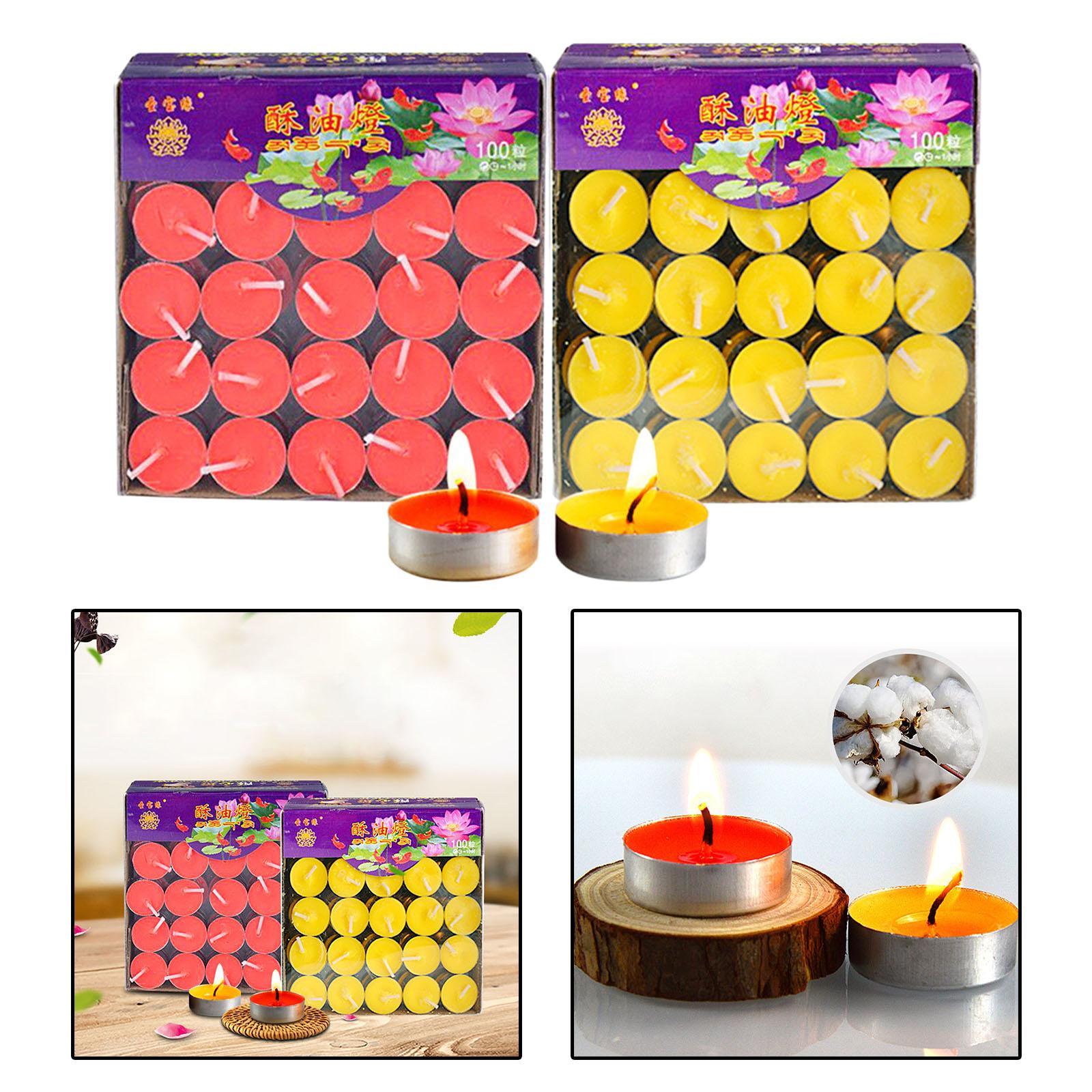 100x Tealight Ghee Butter Lamp – Lighting Decor For Diwali recenzja i cena