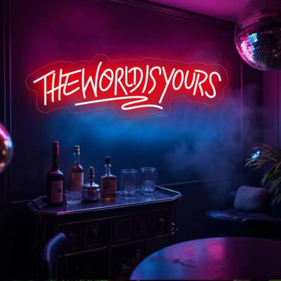 The World Is Yours Neon Sign f – Wedding Lighting And Decor recenzja i cena