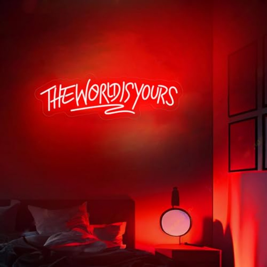 The World Is Yours Neon Sign f – Wedding Lighting And Decor recenzja i cena