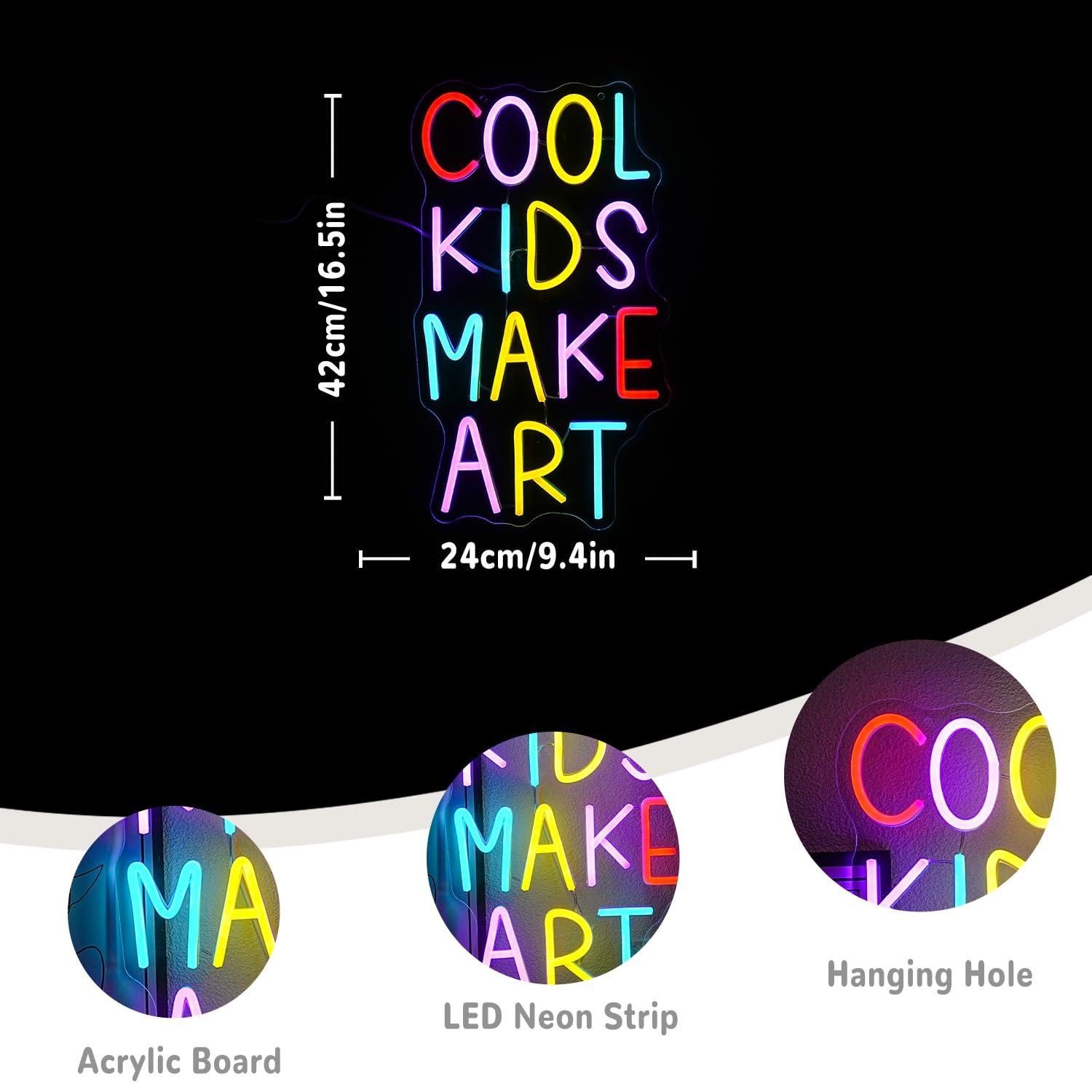 Cool Kids Make Art Neon Sign U – Lighting Decor For Bedroom recenzja i cena