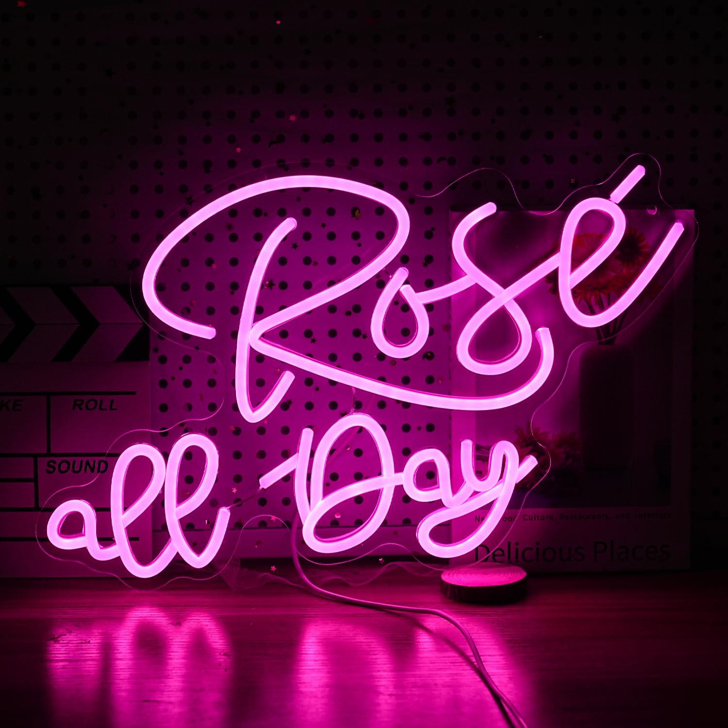 Rose All Day Neon Sign Dimmabl – Wedding Lighting And Decor recenzja i cena