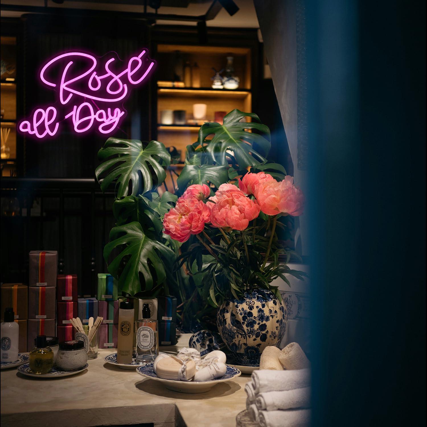 Rose All Day Neon Sign Dimmabl – Wedding Lighting And Decor recenzja i cena