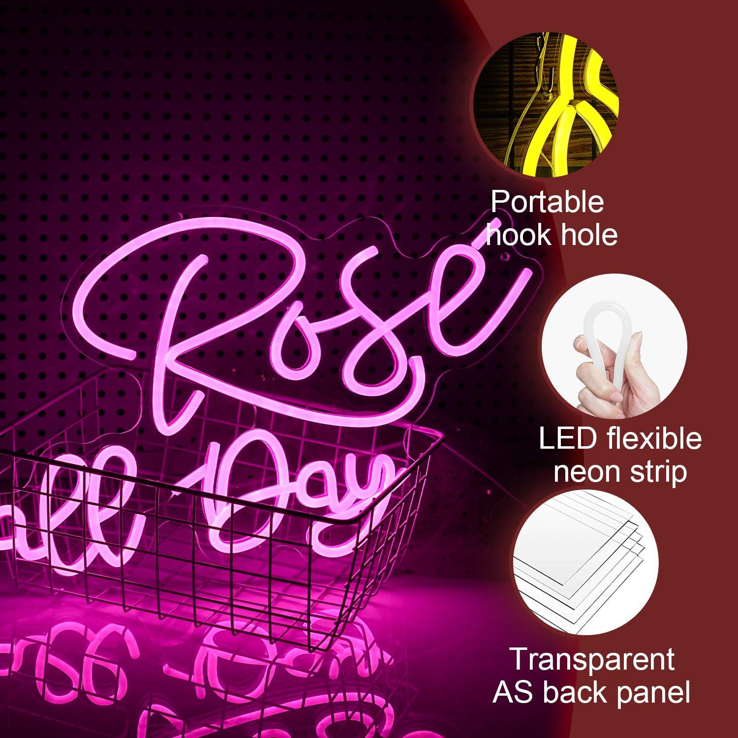 Rose All Day Neon Sign Dimmabl – Wedding Lighting And Decor recenzja i cena
