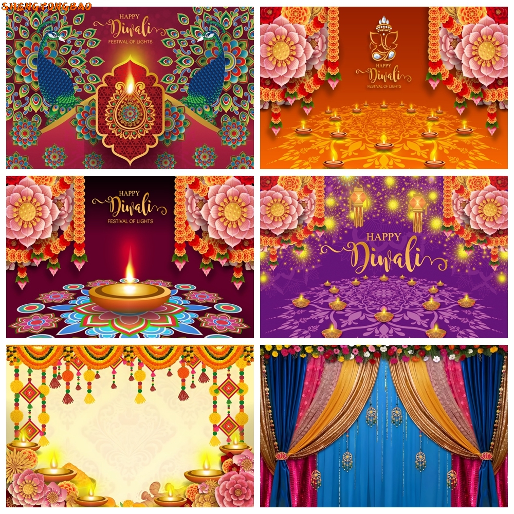 Happy Diwali Backdrop for Phot – Lighting Decor For Diwali recenzja i cena