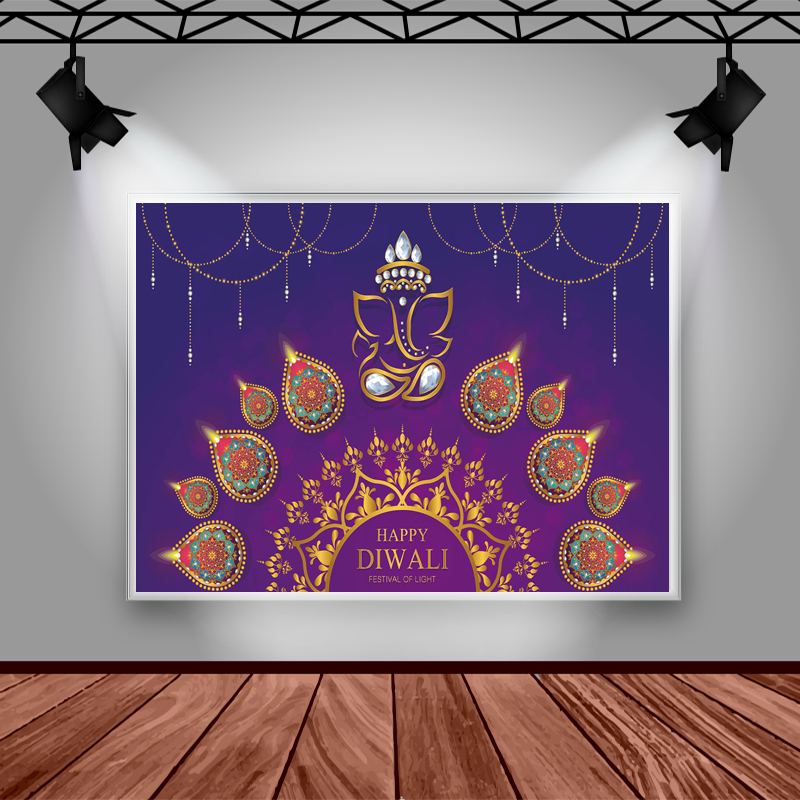 Mocsicka Happy Diwali Backdrop – Lighting Decor For Diwali recenzja i cena