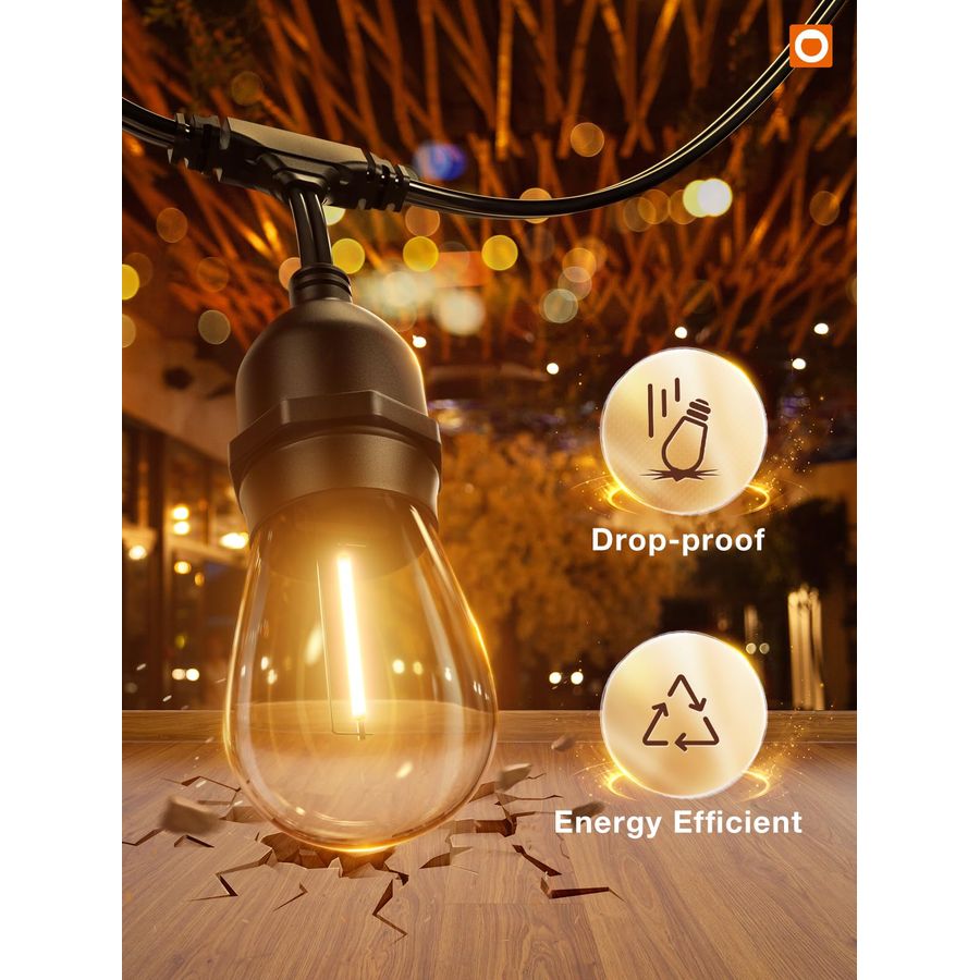 LED Outdoor String Lights 24FT – String Light Outdoor recenzja i cena