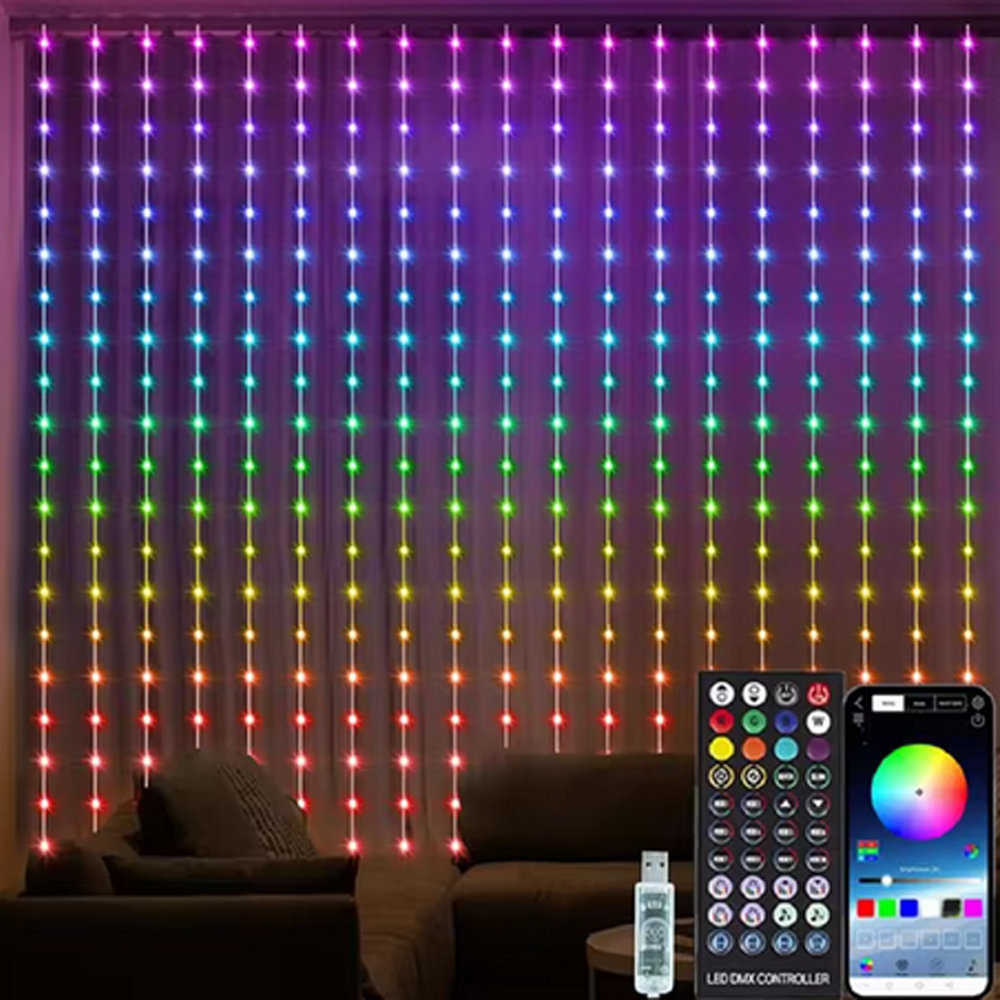 3M RGB Smart LED Curtain Light – String Light Outdoor recenzja i cena