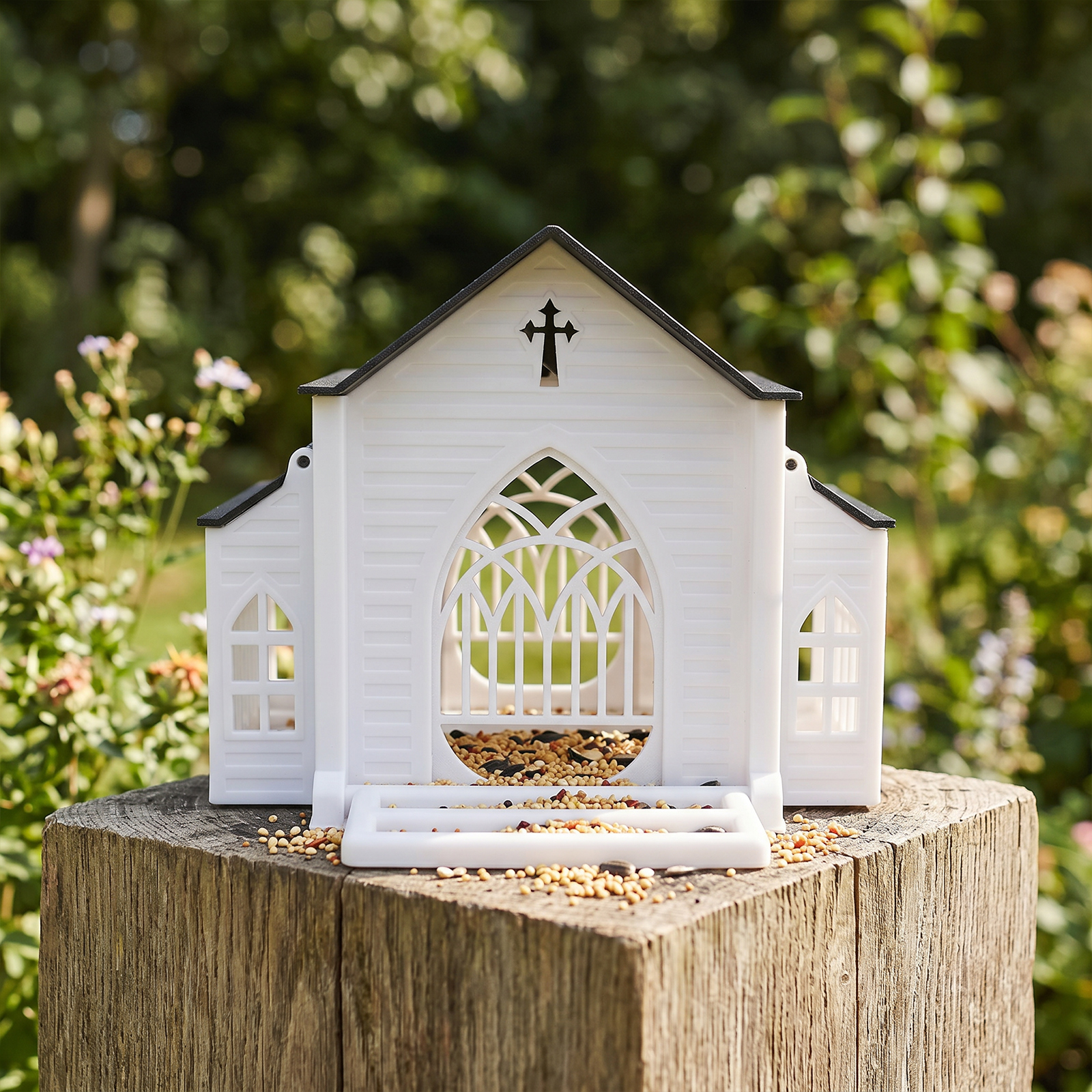 Hanging Wild Bird Feeder with  – Garden Lighting Decor recenzja i cena