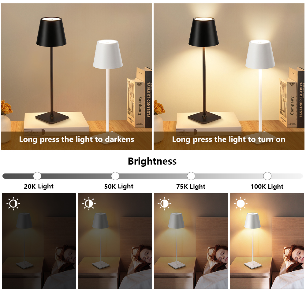 LED Rechargeable Desk Light Wi – Lighting Decor For Bedroom recenzja i cena