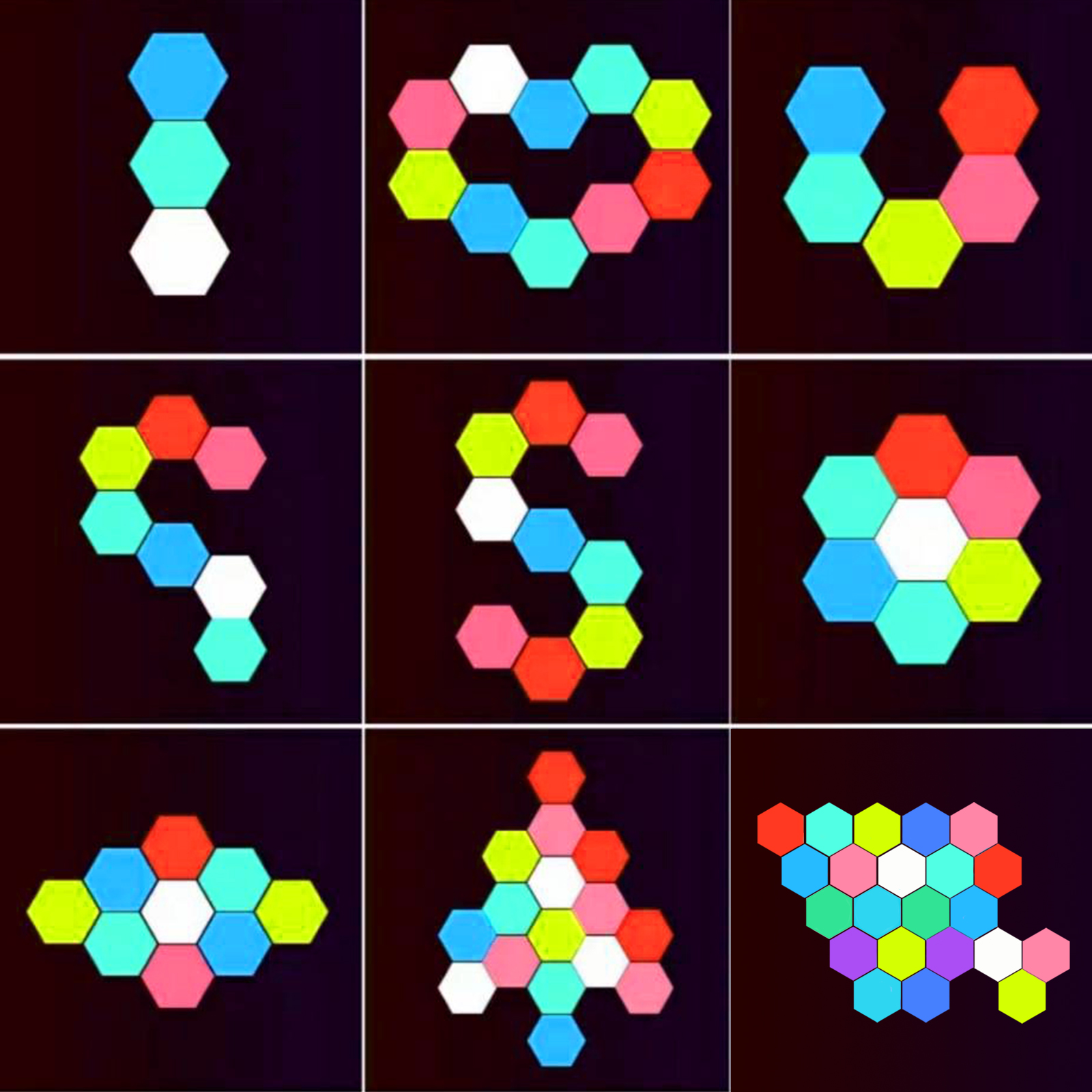 Remote control geometric hexag – Lighting Decor For Bedroom recenzja i cena